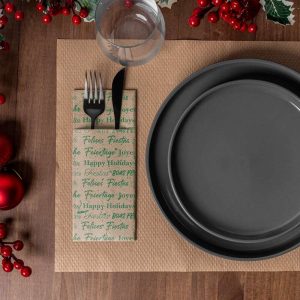 navidad-servilletas-canguro-felices-fiestas-kraft-verde-la-pajarita